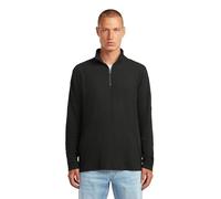 G-STAR Men's Tweeter Half Zip T-Shirt, BLACK (dk black D26866-E176-6484), L
