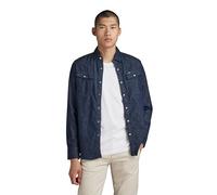G-Star Men's Unisex 3301 Slim Shirt, Blue (rinsed D12697-D013-082), XS