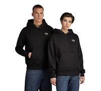 G-Star Men's Unisex Core Oversized Hooded Sweater, Black (dk black D21140-C235-6484), M