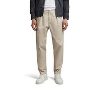 G-STAR Men's Unisex Pleated Chino Relaxed Pants, Beige (dk brick D20147-C657-1214), 28W / 32L