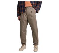 G-STAR Men's Unisex Pleated Chino Relaxed Pants, Brown (turf D20147-D190-273), 28W / 30L
