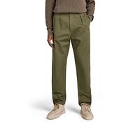G-STAR Men's Unisex Pleated Chino Relaxed Pants, Green (shadow olive D20147-C900-B230), 28W / 32L