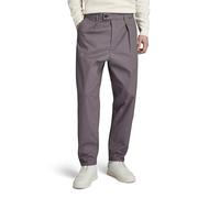 G-STAR Men's Unisex Pleated Chino Relaxed Pants, Grey (rabbit D20147-D387-G077), 33W / 34L