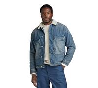 G-Star Men's Utility Flap Pocket Sherpa Jacket, Blue (antique faded blue agave D23595-D436-G129), S