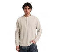 G-Star Men's Waffle Henley Relaxed Ls T-Shirt