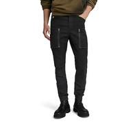 G-Star Men's Zip Pocket 3D Skinny Cargo Pants, Black (dk black D21975-D504-6484), 34W / 32L