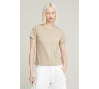 G-Star Overdyed Front Seam R T Dk Brick Gd size M | T-shirts Outlet | Women M