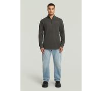 Overdyed Half Zip Tweeter - Grey - Men M