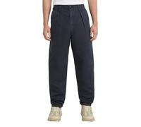 Pleated Chino Relaxed Tapered - Dark blue - Men 32-30