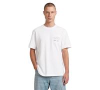 G-Star Raw C.V. Applique Gr R T T-Shirt, White (White D28882-e385-110), L Man