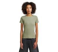 G-Star Raw C.V. Slim Rib R T Wmn T-Shirt, Green (Lt Orphus D28723-e527-b441), XL Women