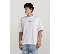 G-Star RAW G Star Centre Chest Relaxed Fit T-Shirt - White, White, Size M, Men White
