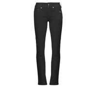 Midge Slim Straight Jeans - Black - Women 28-32