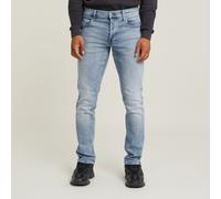 G Star Raw Mens G-Star RAW 3301 Regular Tapered Jeans - Navy Cotton - Size 28W/32L