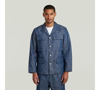 G Star Raw Mens G-Star RAW 4 Pocket Overshirt - Navy Cotton - Size X-Large