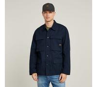 G Star Raw Mens G-Star RAW 4 Pocket Overshirt - Navy - Size Medium