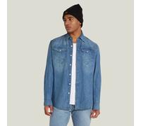 G Star Raw Mens G-Star RAW Arc 3D Slim Shirt - Blue Cotton - Size X-Small