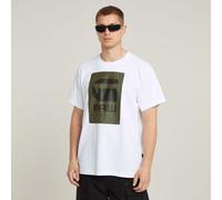 G Star Raw Mens G-Star RAW Burger Box Rain Loose T-Shirt - White Cotton - Size X-Small