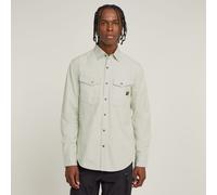 G Star Raw Mens G-Star RAW Dakota Slim Shirt - Grey Cotton - Size X-Large