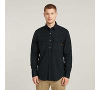 G Star Raw Mens G-Star RAW Dakota Slim Shirt - Navy Cotton - Size Small