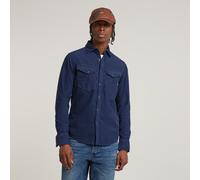 G Star Raw Mens G-Star RAW Dakota Slim Shirt - Navy Cotton - Size X-Small