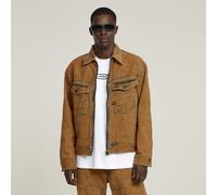 G Star Raw Mens G-Star RAW Dakota Zip Jacket - Beige - Size Medium