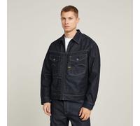 G Star Raw Mens G-Star RAW Dakota Zip Jacket - Navy Cotton - Size Medium