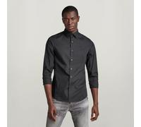 G Star Raw Mens G-Star RAW Dressed Super Slim Shirt - Black Cotton - Size 2XS