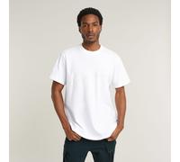G Star Raw Mens G-Star RAW Flock G-Script Loose T-Shirt - White Cotton - Size X-Small