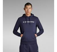 G Star Raw Mens G-Star RAW Graphic Core Hoodie - Navy Cotton - Size X-Small