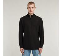 G Star Raw Mens G-Star RAW Half Zip Tweeter - Black Cotton - Size X-Small