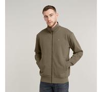 G Star Raw Mens G-Star RAW Nifous Zip Thru Sweater - Brown Cotton - Size X-Small