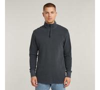 G Star Raw Mens G-Star RAW Overdyed Half Zip Tweeter - Navy Cotton - Size Medium