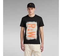 G Star Painted RAW Graphic T-Shirt Large Black