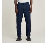 G Star Raw Mens G-Star RAW Pleated Chino Relaxed Tapered - Navy - Size 29W/32L