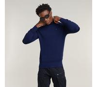 G Star Raw Mens G-Star RAW Premium Core Mock Neck Knitted Sweater - Navy - Size X-Small