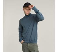 G Star Raw Mens G-Star RAW Premium Core Turtle Neck Knitted Sweater - Navy - Size Small