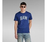 G Star Raw Mens G-Star RAW Puff RAW Graphic T-Shirt - Navy Cotton - Size X-Small