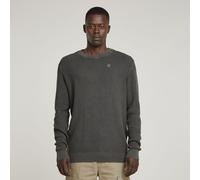 G Star Raw Mens G-Star RAW Serrated Knitted Sweater - Grey Cotton - Size X-Large