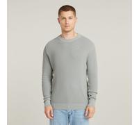 G Star Raw Mens G-Star RAW Serrated Knitted Sweater - Grey Cotton - Size X-Large