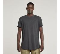 G Star Raw Mens G-Star RAW Text Back Graphic Overdyed Lash T-Shirt - Black Cotton - Size Medium