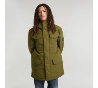 G Star Raw Mens G-Star RAW Vodan Padded Hooded Parka - Green - Size Small