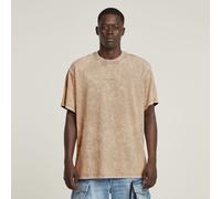 G Star Raw Mens G-Star RAW Washed Loose T-Shirt - Beige Cotton - Size Medium