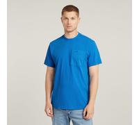G Star Raw Mens G-Star RAW Washed Pocket T-Shirt - Navy Cotton - Size Large
