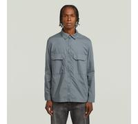 G Star Raw Mens G-Star RAW Zip Regular Padded Overshirt - Grey Cotton - Size Large
