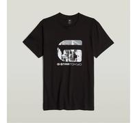 G Star Raw Mens G Tokyo Regular Fit Crew Neck T-Shirt in Dk Black - Size 2XS