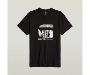 G Star Raw Mens G Tokyo Regular Fit Crew Neck T-Shirt in Dk Black - Size 2XS