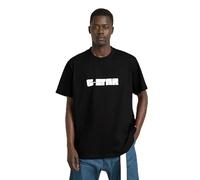 G-STAR Men's Graphic Script Loose T-Shirt, Schwarz (dk Black D25682-C336-6484), S