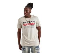 G-STAR RAW Mens Raw. Graphic Slim T-Shirt, White Bait, Large