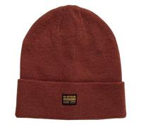 G-STAR RAW | Mens Unisex Auburn Brown Red Effo Long Winter Beanie Hat | One Size